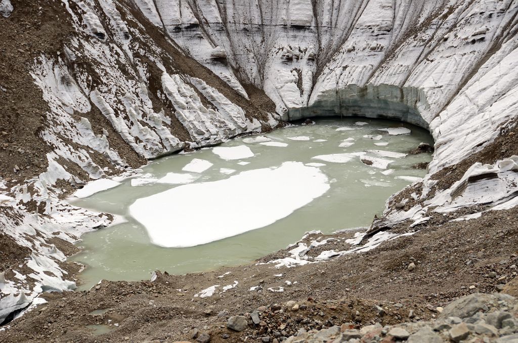 16 Small Lake On K2 Glacier Below K2 North Face Intermediate Base Camp